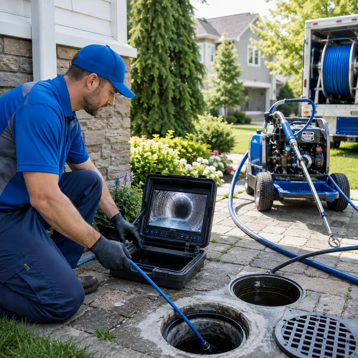 Outdoor drain cleaning professionals serving Highland Park, NJ