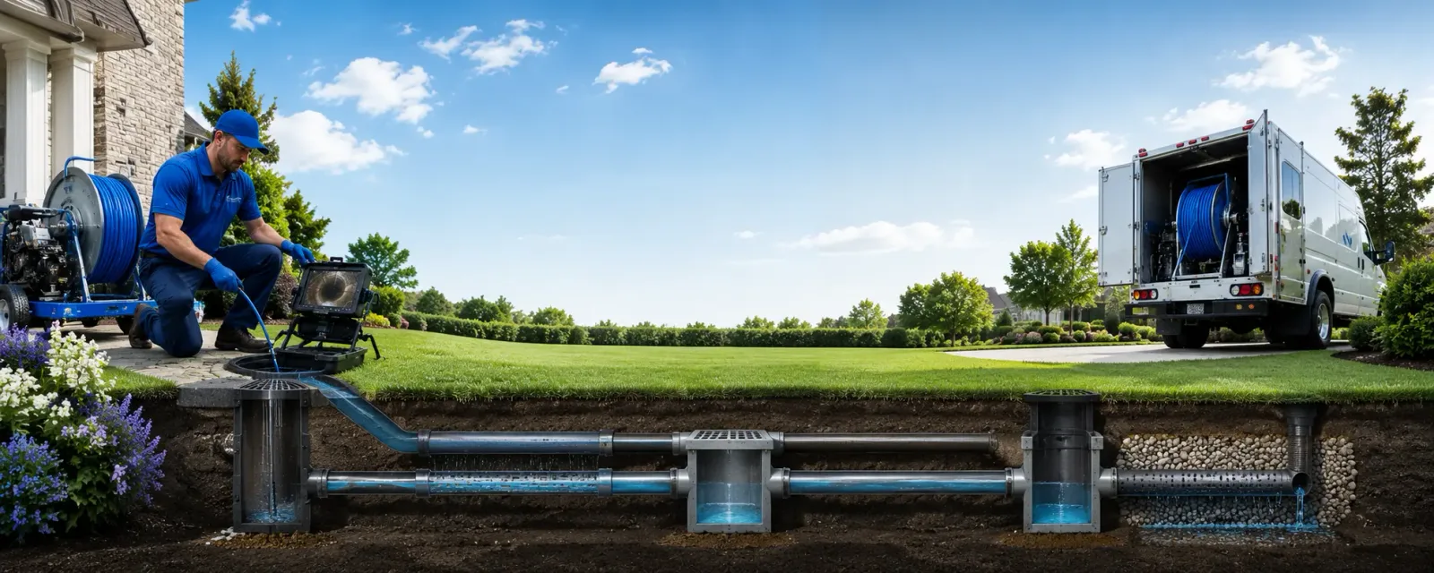 Outdoor drain cleaning information for Highland Park, NJ